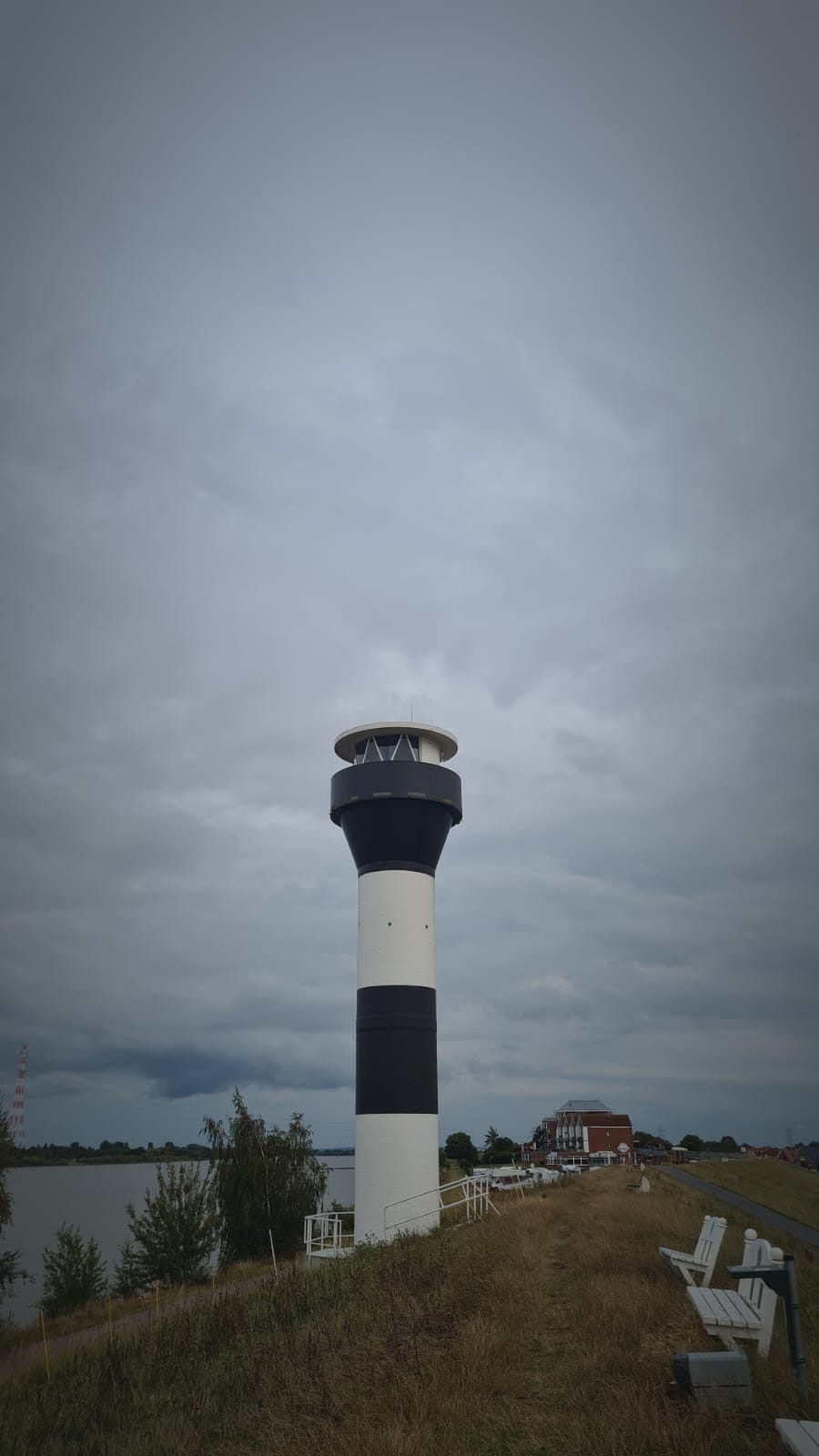 Schwarz Weißer Leuchtturm